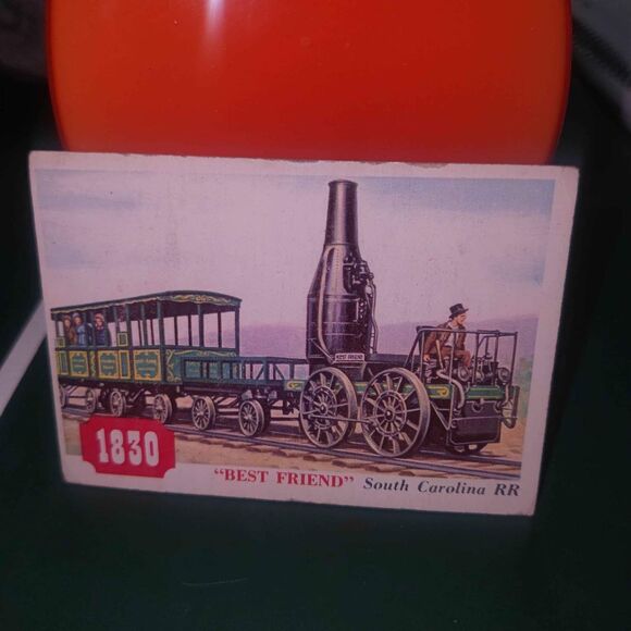1955 Topps Rails and Sails #106 - 1830 Best Friend - SC Railroad Trading Card - Picture 1 of 8